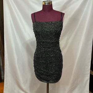 Windsor Rhinestone Black Cocktail Dress
